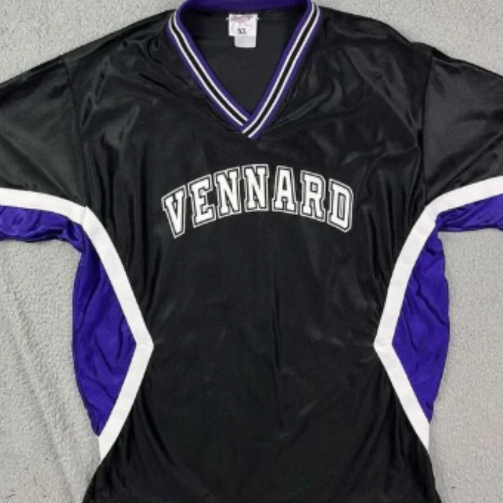 Vintage Vennard Cougars College Baseball Jersey‎ Iowa Rawlings Sz XL